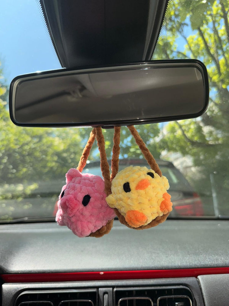 Peluches-de-Rétroviseurs Hecrochet