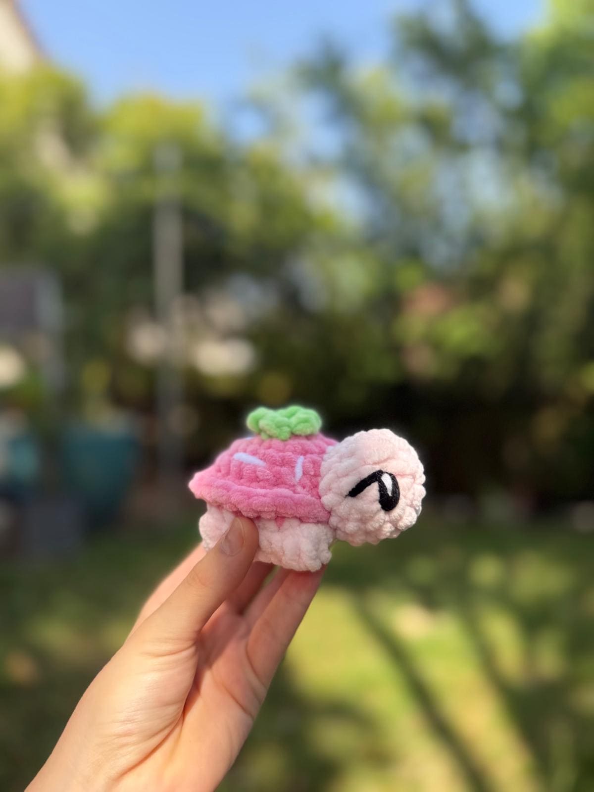 Petite Peluche Tortue Fraise🍓 Hecrochet